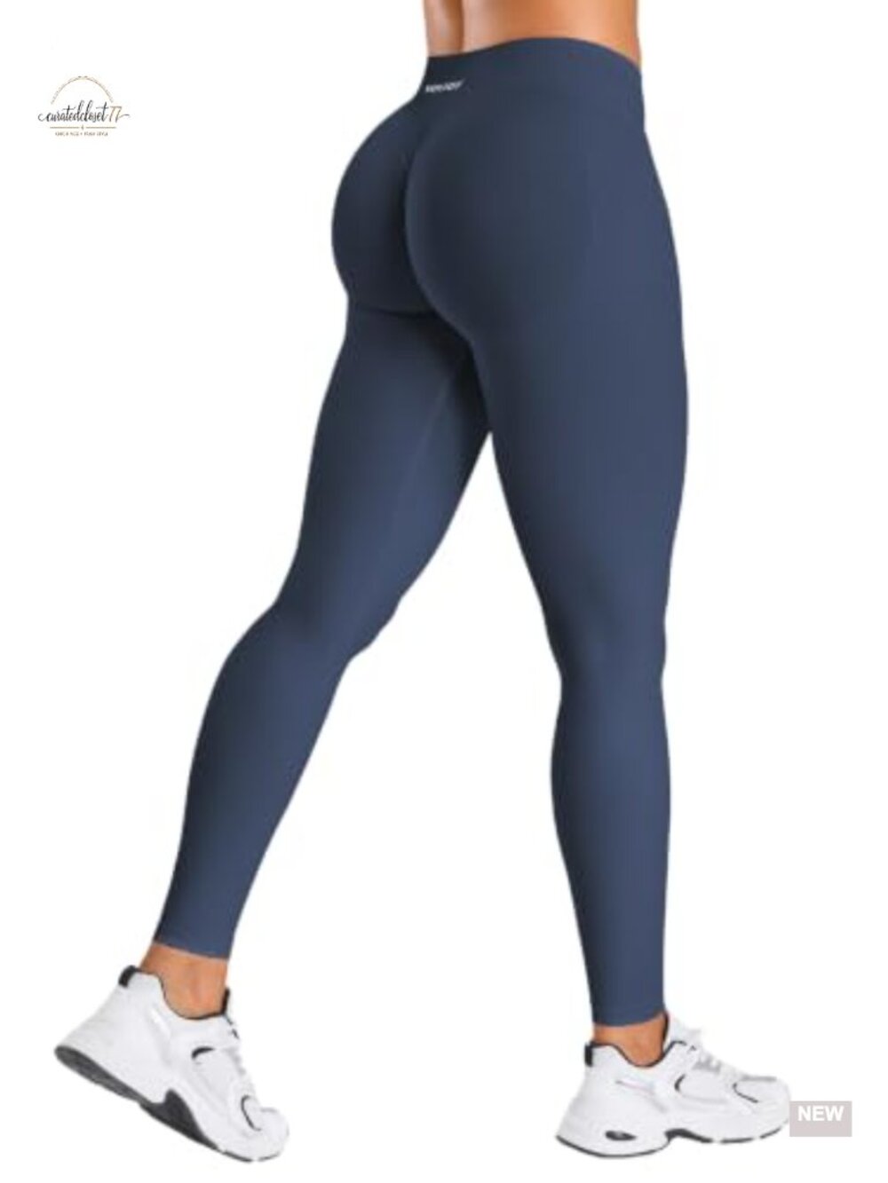 Seamless Low Rise Butt Lifting Workout Leggings 24" - Picture 5 of 6